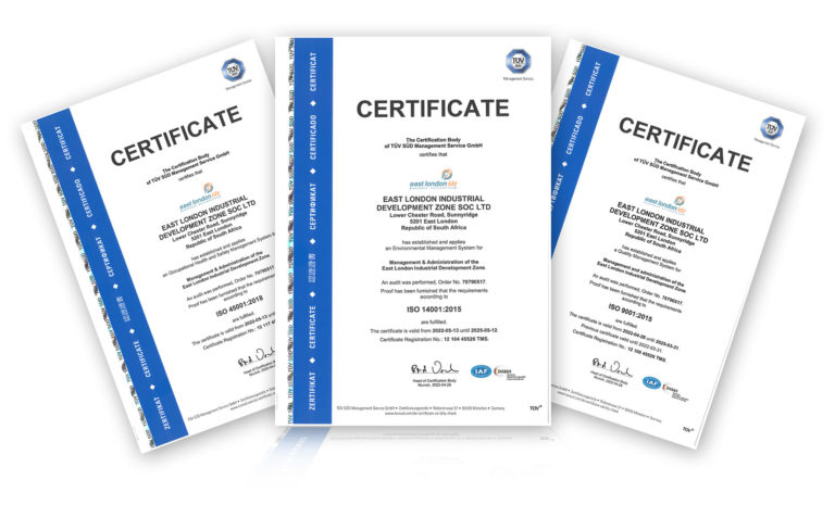We are ISO 14001, ISO 45001 and ISO 9001 certified